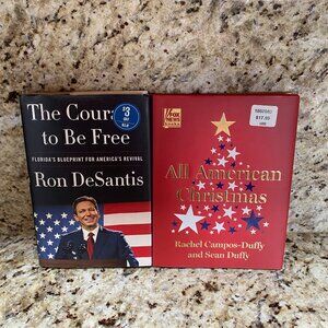 Book Lot of 2 Ron DeSantis & All American Christmas H/C